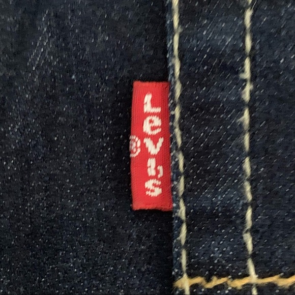 New LEVI’S 512 Slim Taper Boys Dark Wash Jeans Size 12 - Picture 15 of 16